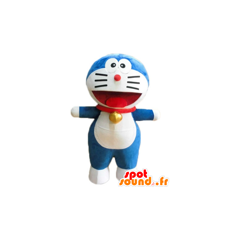 Mascot Doraemon famoso mangá gato azul - MASFR23673 - Celebridades Mascotes