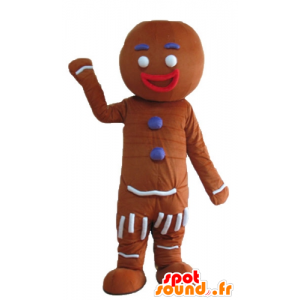 Mascotte de Ti biscuit, célèbre pain d'épices dans Shrek - MASFR23675 - Mascottes Shrek