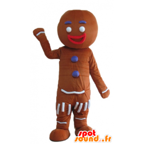 Ti mascote biscoito, famoso pão de gengibre em Shrek - MASFR23675 - Shrek Mascotes