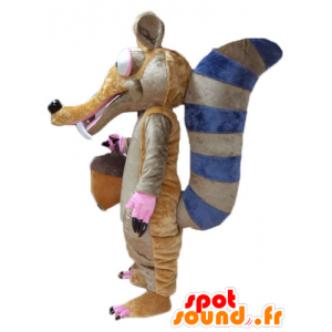 Mascot Scrat, dem berühmten Eichhörnchen aus der Eiszeit - MASFR23678 - Maskottchen berühmte Persönlichkeiten