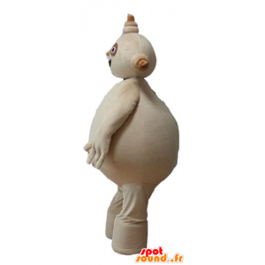 Mascotte große beige Mann, plump und lächelnd - MASFR23679 - Maskottchen nicht klassifizierte