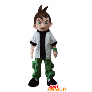 Boy Mascot, tenåring, ung tegneserie - MASFR23680 - Maskoter gutter og jenter