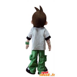 Boy Mascot, teen, mladý karikatura - MASFR23680 - Maskoti chlapci a dívky