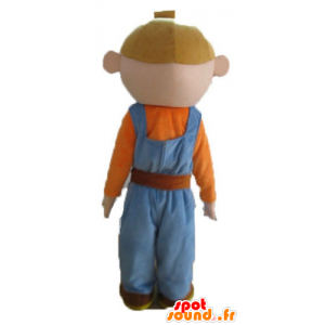Trabalhador Mascot, trabalhador manual com uma roupa colorida - MASFR23682 - Mascotes humanos