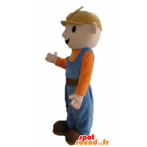 Maskot pracovník, údržbář s barevnými oblečení - MASFR23682 - lidské Maskoti