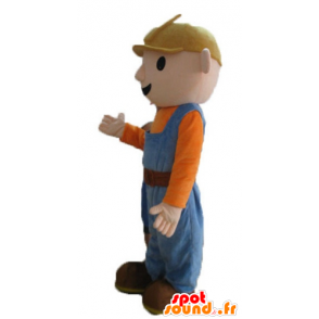 Maskot pracovník, údržbář s barevnými oblečení - MASFR23682 - lidské Maskoti