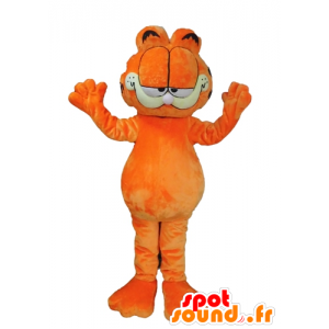 Garfield μασκότ, διάσημη πορτοκαλί γάτα κινούμενων σχεδίων - Μασκότ Γκάρφιλντ - MASFR23683 - SpotSound.fr