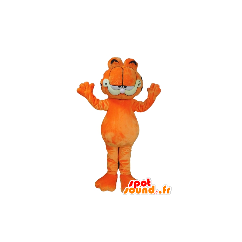 Garfield maskot, berømte oransje katt tegneserie - MASFR23683 - Garfield Maskoter