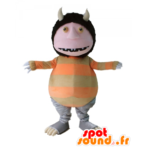 Mascot gnome, goblin, vreemd wezen ave hoorns - MASFR23684 - uitgestorven dieren Mascottes