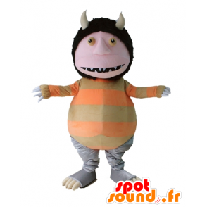 Mascot gnome, pixie, strange creature ave horns - MASFR23684 - Missing animal mascots