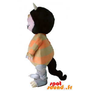 Mascot gnome, pixie, strange creature ave horns - MASFR23684 - Missing animal mascots