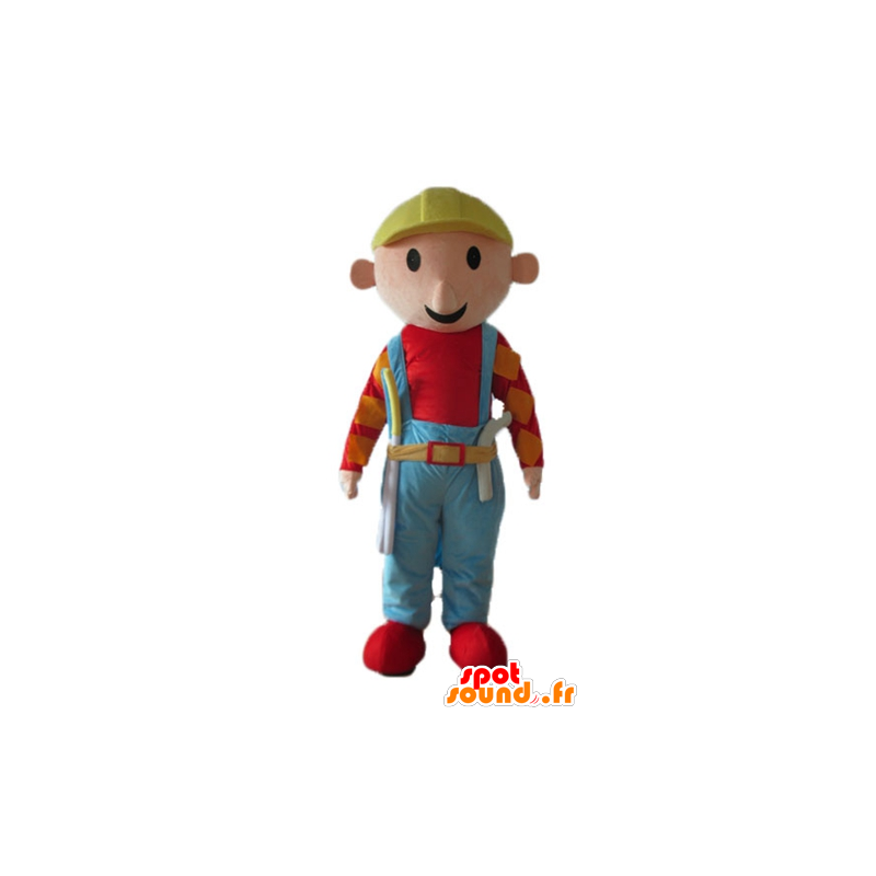 Mascot worker, handyman, smiling and jovial - MASFR23685 - Human mascots Mascot worker, handyman, smiling and jovial - MASFR23685 - Human mascots