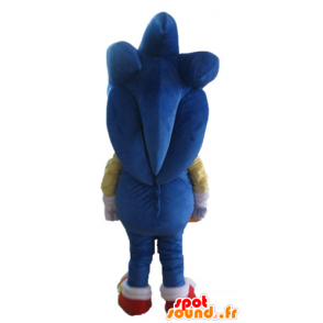 Mascot Sonic, o famoso jogo de vídeo ouriço azul - MASFR23688 - Celebridades Mascotes
