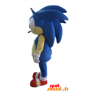 Mascot Sonic, den berømte blå pinnsvinet videospill - MASFR23688 - kjendiser Maskoter