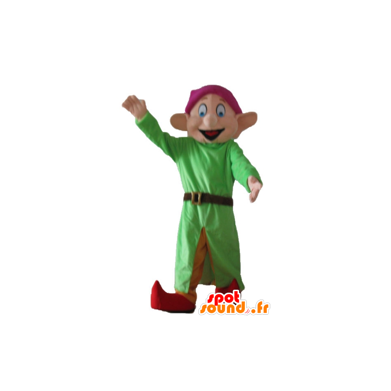 Dopey mascot, famous dwarf Snow White - MASFR23689 - Mascots seven dwarves