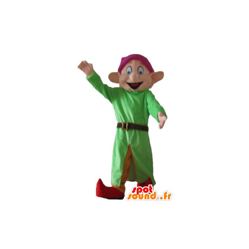 Dopey mascotte, de beroemde dwerg van Snow White - MASFR23689 - Mascottes september dwergen