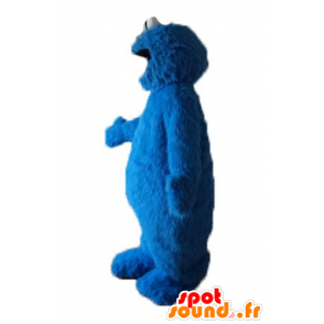 Mascotte d'Elmo, de monstre poilu, de marionnette bleue - MASFR23691 - Mascottes 1 rue sesame Elmo