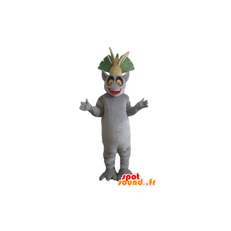 Lemur mascot, cartoon character Madagascar - MASFR23692 - Mascots famous characters