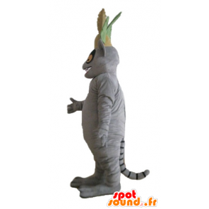 Lemur mascot, cartoon character Madagascar - MASFR23692 - Mascots famous characters