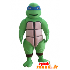 Leonardo mascotte, famosa tartaruga ninja, blu fascia - MASFR23698 - Famosi personaggi mascotte