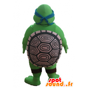 Mascot Leonardo, kuuluisa ninja kilpikonna, sininen panta - MASFR23698 - julkkikset Maskotteja
