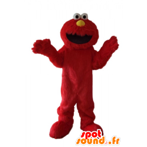 Maskot av Elmo, den berömda röda dockan på Sesame Street -