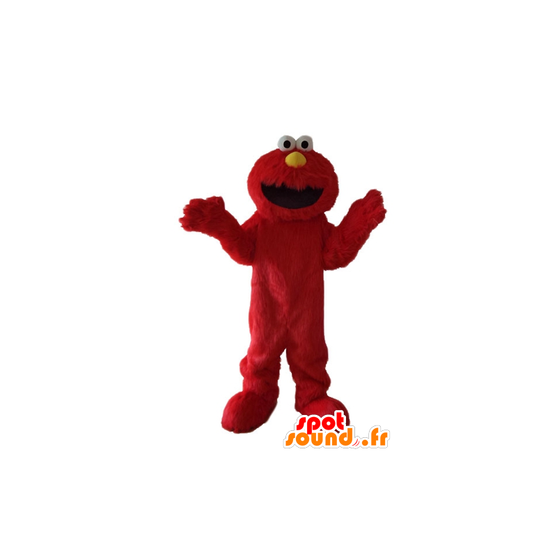 Elmo maskot, den berømte røde Sesame Street dukketeater - MASFR23700 - Maskoter en Sesame Street Elmo