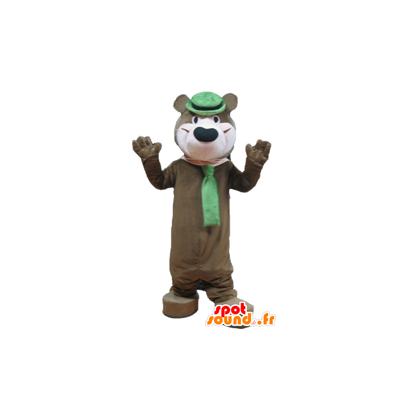 Yogi mascot, the famous brown bear cartoon - MASFR23710 - Bear mascot Yogi mascot, the famous brown bear cartoon - MASFR23710 - Bear mascot