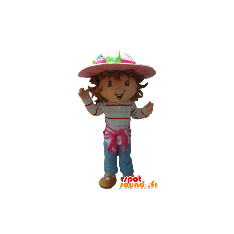 Charlotte mascotte cartoon Strawberry karakter - MASFR23713 - Celebrities Mascottes