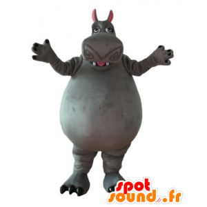 Gloria mascot, hippopotamus cartoon Madagascar - MASFR23715 - Mascots hippopotamus