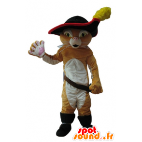 Mascotte du chat botté, célèbre personnage de Charles Perrault  - MASFR23717 - Mascottes Personnages célèbres