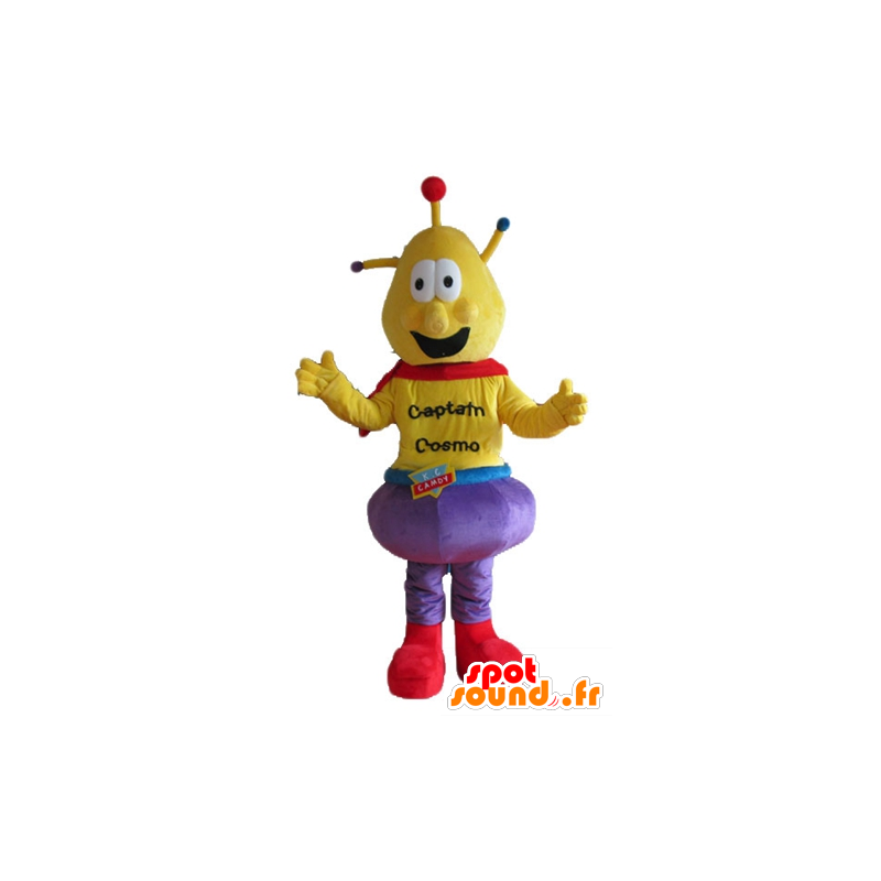 Mascota alien amarillo, capitán Cosmo - MASFR23720 - Mascotas sin clasificar