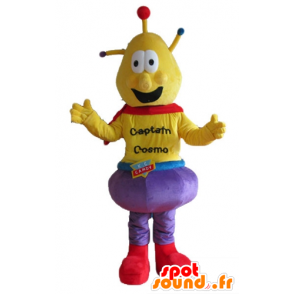 Alienígena Mascot amarelo, Capitão Cosmo - MASFR23720 - Mascotes não classificados