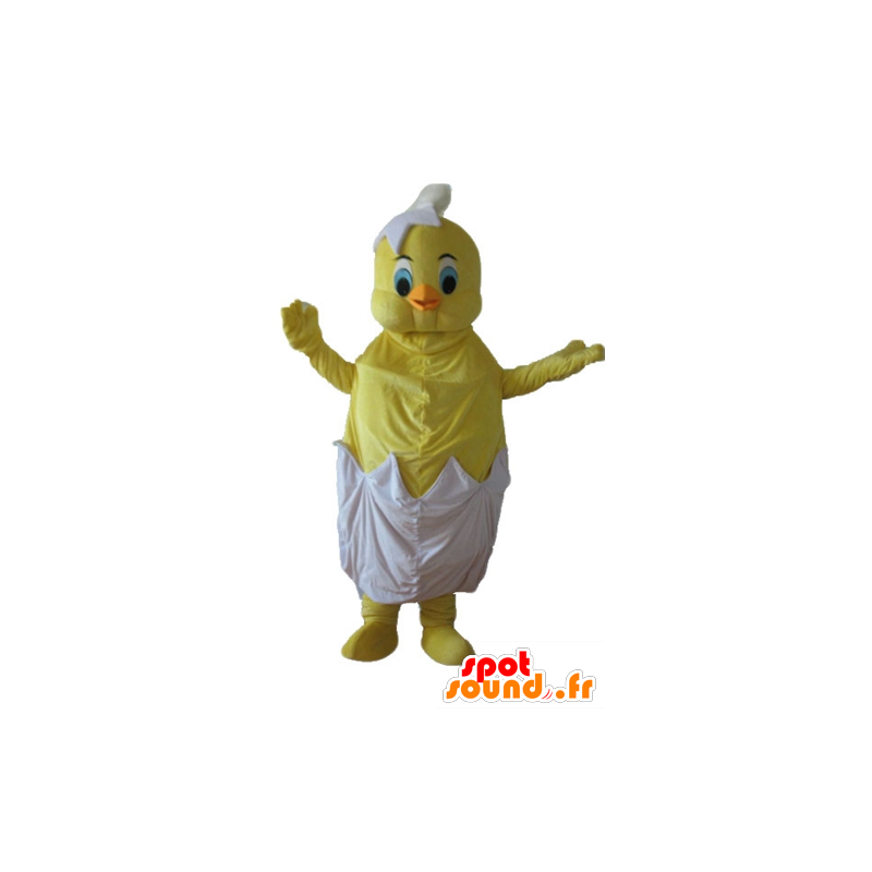 Maskot av Titi, den berömda gula kanariefågeln i Looney Tunes -