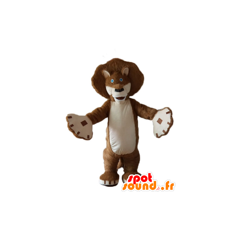 Mascot Alex, famoso leão dos desenhos animados Madagascar - MASFR23731 - Celebridades Mascotes