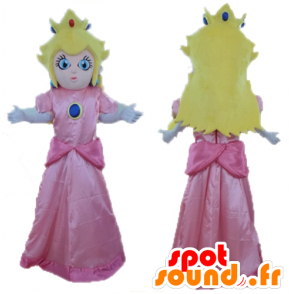 Mascot Princess Peach, Mario famous character - MASFR23735 - Mascots Mario