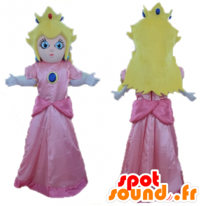 Mascot Prinsessa Peach, kuuluisimmasta Mario - MASFR23735 - Mario Maskotteja