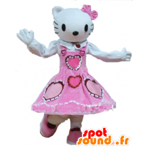 Mascot Hello Kitty, de beroemde witte kat cartoon - MASFR23738 - Hello Kitty Mascottes