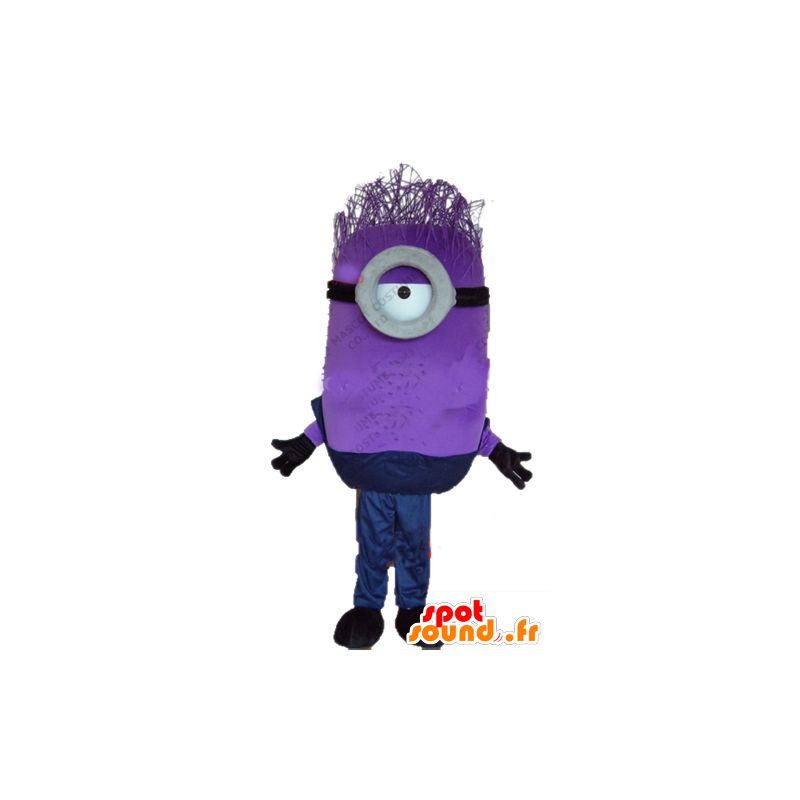 Mascotte de Minion violet, personnage de Moi, moche et méchant - MASFR23739 - Mascottes Personnages célèbres