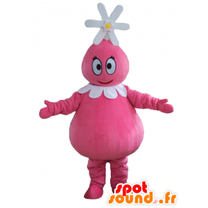 Mascot Barbabelle rosa famoso Barbapapa caráter - MASFR23748 - Celebridades Mascotes