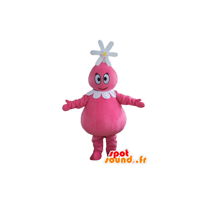 Mascot Barbabelle berømte rosa karakter Barbapapa - MASFR23748 - kjendiser Maskoter