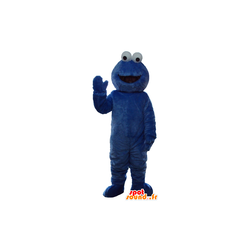 Mascotte d'Elmo, célèbre marionnette bleue de Rue Sésame - MASFR23749 - Mascottes 1 rue sesame Elmo