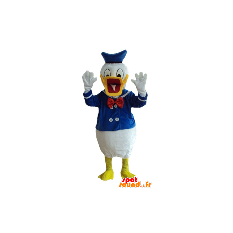 Mascotte de Donald Duck, célèbre canard habillé en marin - MASFR23750 - Mascottes Donald Duck