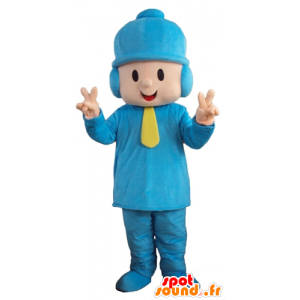 Menino Mascot equipamento azul com uma tampa - MASFR23752 - Mascotes Boys and Girls