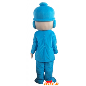 La mascota del muchacho traje azul con un sombrero - MASFR23752 - Chicas y chicos de mascotas