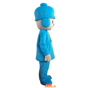 Boy Mascot blue outfit with a hat - MASFR23752 - Mascots boys and girls