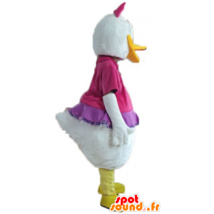 Mascot Daisy, kjæresten til Donald Duck Disney - MASFR23755 - Donald Duck Mascot