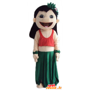 Mascot Lilo kuuluisa Tahitin Lilo ja Stitch - MASFR23756 - julkkikset Maskotteja