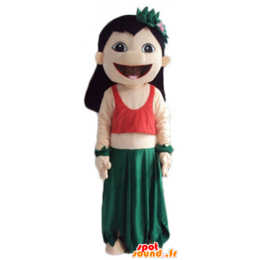 Lilo mascot, famous Tahitian Lilo and Stitch - MASFR23756 - Mascots famous characters