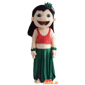 Mascot Lilo kuuluisa Tahitin Lilo ja Stitch - MASFR23756 - julkkikset Maskotteja